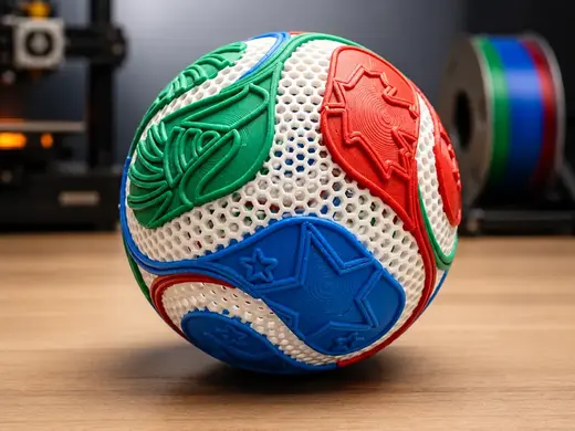 Airless Trionda – 3D Printed TPU Football