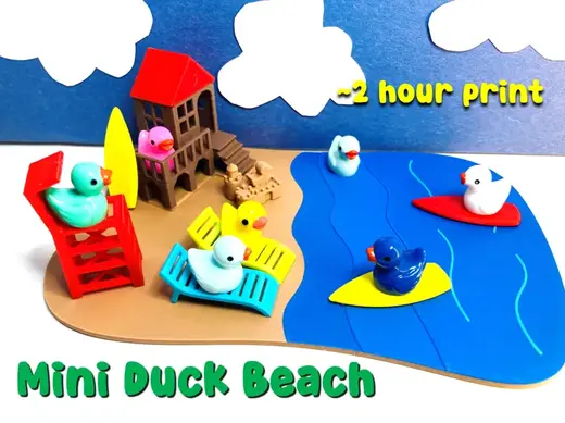 Mini Duck Beach Vacation an Accessories