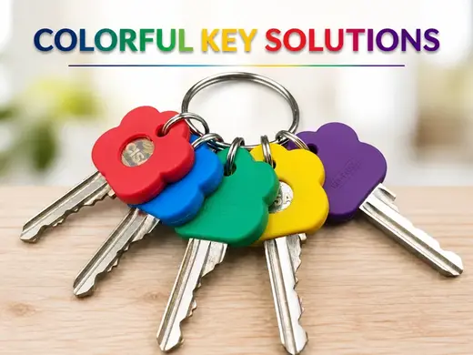Etichetta colorata chiave "key identifier"