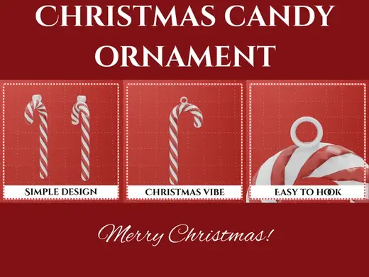 Candy Cane Christmas Ornament – Tree Decoration
