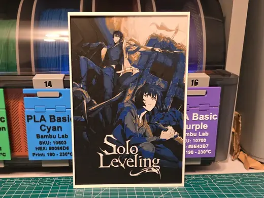 Solo Leveling Anime Poster - Hueforge Art