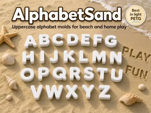AlphabetSand - Beach & Home Letter Molds