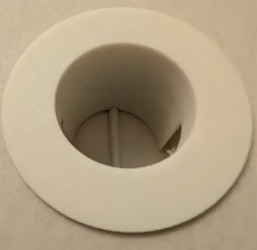 50mm Hole for 40x60 channel behind drywall