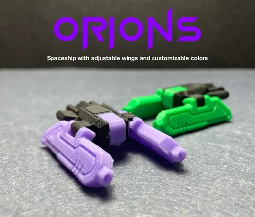 Spaceship - Assembly Toy - Adjustable Wings