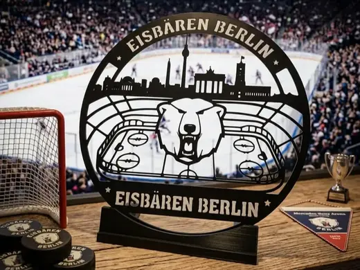 Eisbären Berlin Fan-Aufsteller (Skyline & Logo)