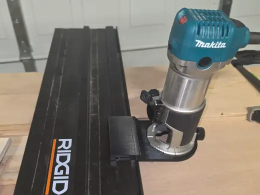 Makita trim router base for Ridgid Track Saw