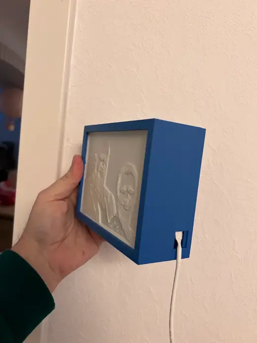 LithoPhrame with lid - Lithophane 144*108
