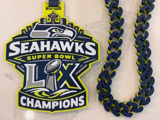 Seattle Seahawks Super Bowl LX Champions Chain