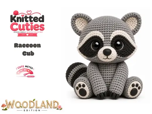 Knitted Cuties | Raccoon Cub
