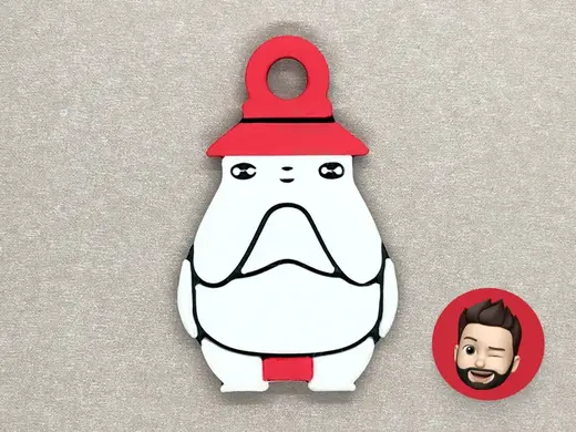 Ghibli Oshira-sama Radish Spirit keychain