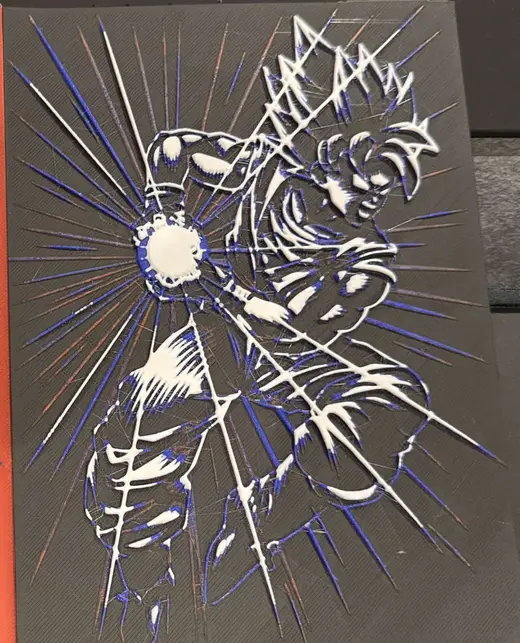 Goku Kamehameha HueForge