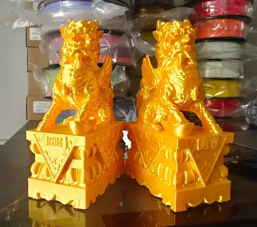 一对双麒麟招财进宝