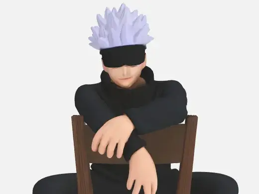 Jujutsu Kaisen - Saturo Gojo in a Chair