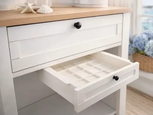 Hamptons Style Under-desk Drawer with Gridfinity