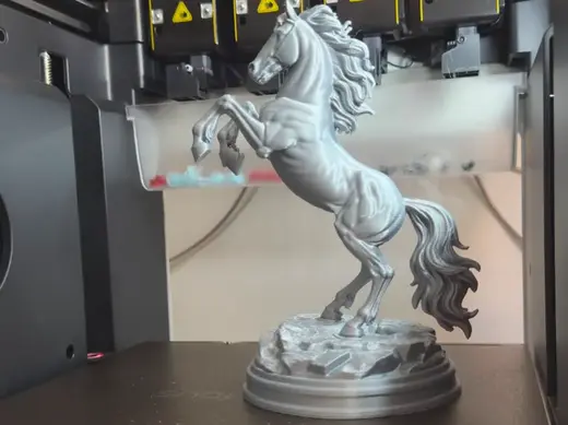 Majestic Rearing Horse Statue