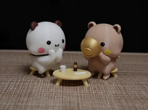 情侣熊系列-吃一二剩饭布 布Couple Bear-yier leftover rice bu bu