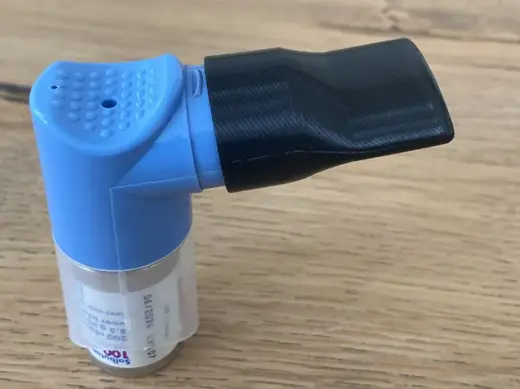 Inhaler reducer for smaller mouth