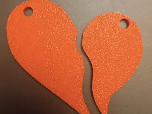 cuore a metà