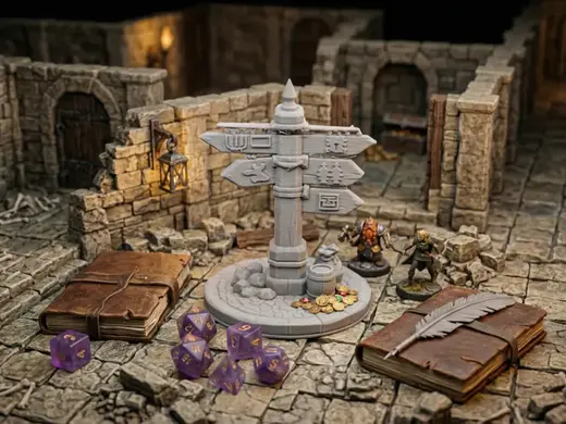old signpost miniature