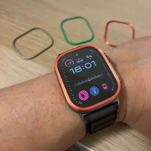 Decorative edge protector for Apple Watch Ultra