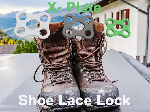 XPlate Shoe Lace Lock Hiking