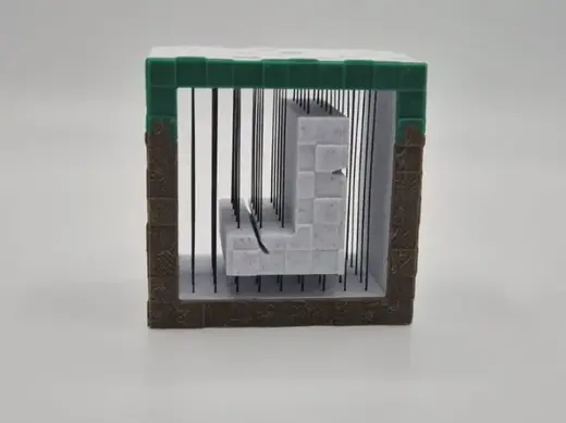Minecraft Buchstabe-J String Art Alphabet
