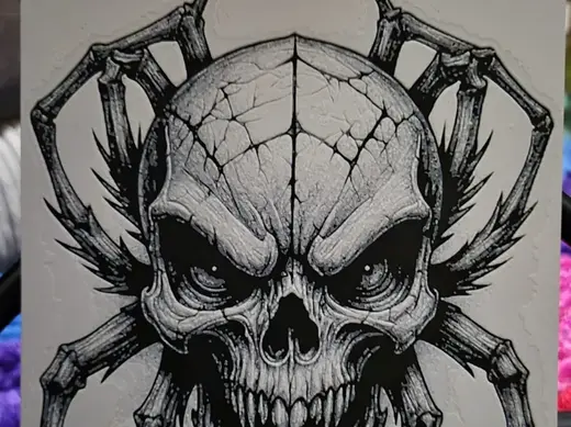 Spider Skull Hueforge