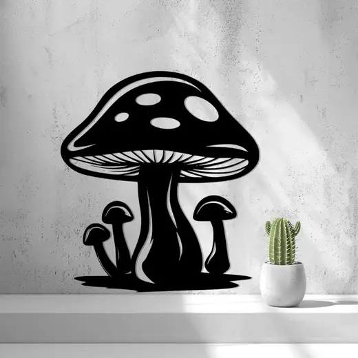 Modern Mushroom Wall Art