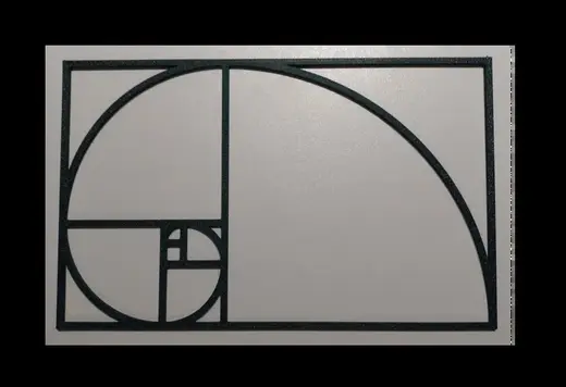 Golden Number Wall Art/Stencil (parametric)