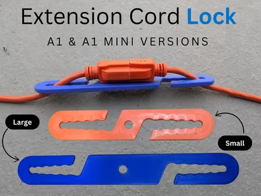Extension Cord Lock and Organizer - Small & Large