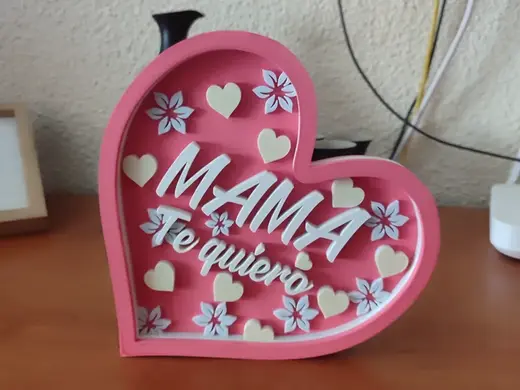 Corazon Dia de la madre "te quiero"