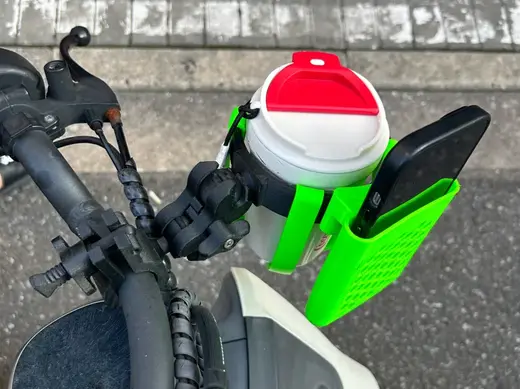 自行车 电动车 摩托车杯架 万向杯架 球头360°调节