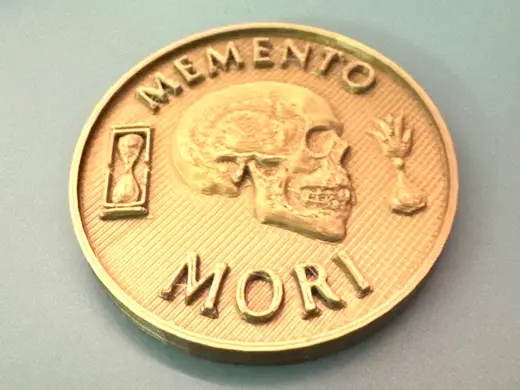 Memento Mori Coin - Embedded NFC Tag