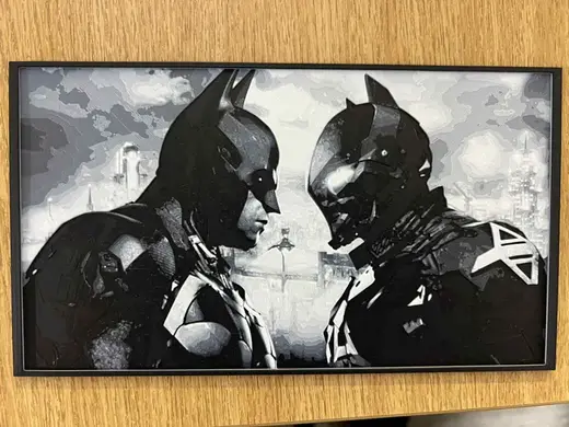 Batman vs Arkham Knight - HueForge