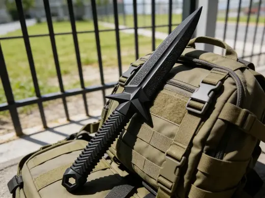 Star-Guard Chevron-Perforated Tactical Stiletto