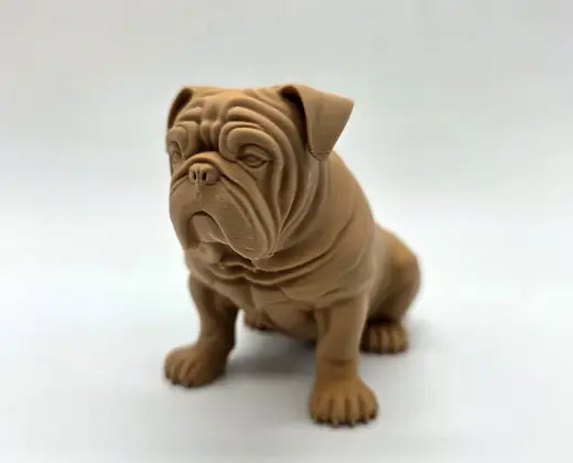 Seated English Bulldog