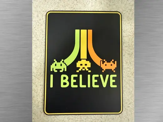 Arcade Art-I Believe Space Invader Parody