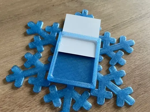 Snowflake Christmas Ornament with Frame