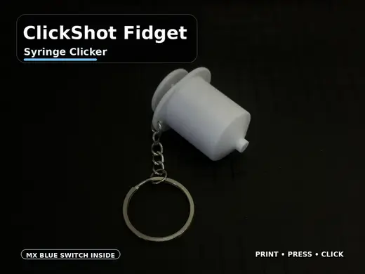 ClickShot Fidget – Syringe Clicker