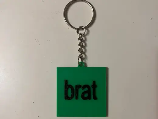 Keychain Charli xcx brat album