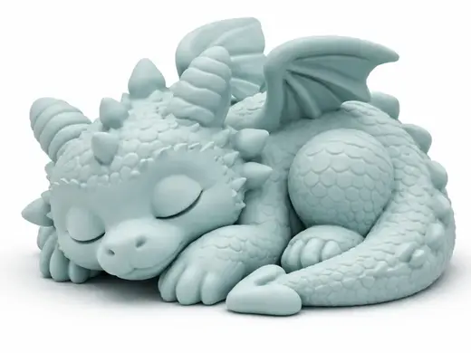 Sleeping Baby Dragon – Fantasy Figure