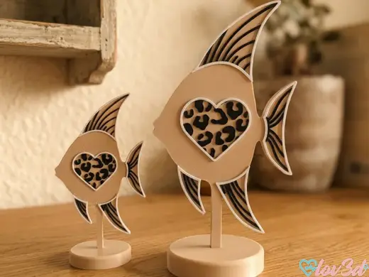 Leopard Heart Angelfish - Modern Decor