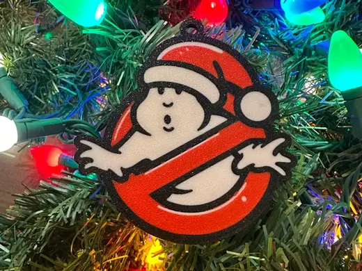 Ghostbuster Logo Christmas Ornament