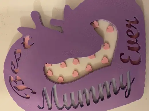 Giraffe Best Mummy Ever Plaque