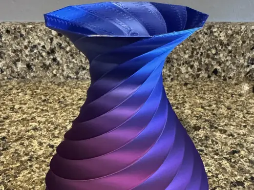 Fancy Spiral Vase