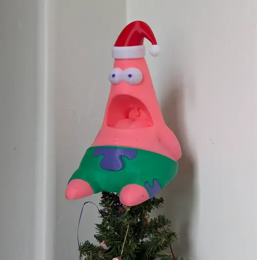Surprised Patrick Tree Topper