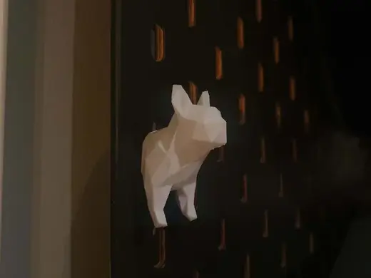 French Bulldog Ikea Skadis Keyholder