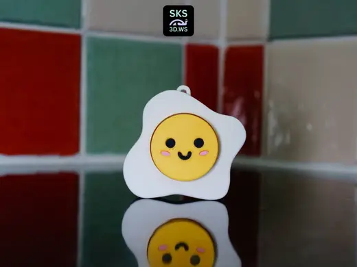 Fried Egg Mechanical Switch Fidget Clicker No AMS