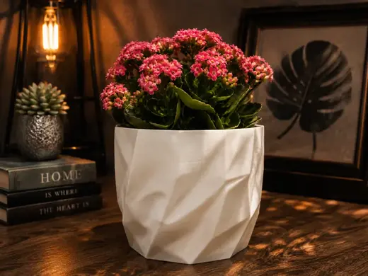 Low Poly Geometric Planter – Modern Flower Pot