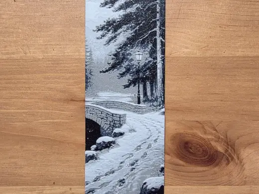 Foot Prints in The Snow Bookmark